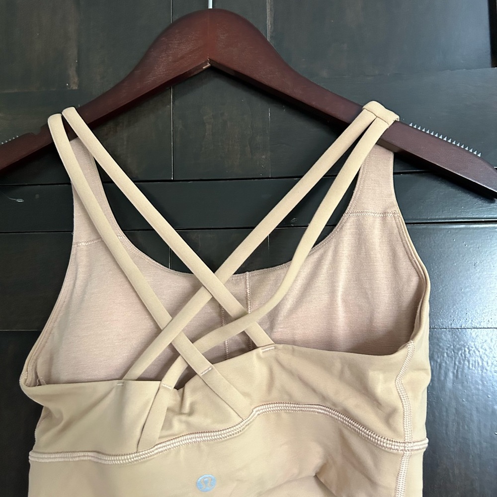 Lululemon size 6 sports bra in khaki